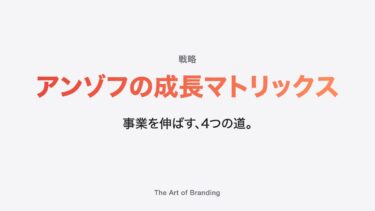 アンゾフの成長マトリックス｜事業を伸ばす、4つの道。